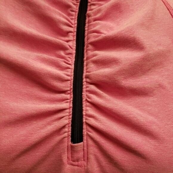 C9 Champion Heather Pink 1/4 Zip Semi Fitted Jacket Long Sleeve Thumb Hole Small - Picture 5 of 10